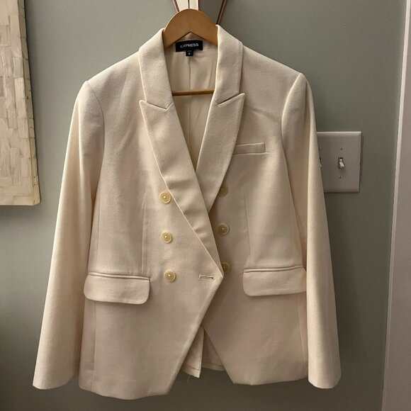 Express Jackets & Blazers - Women's Double-Breasted Wool Crepe Blazer